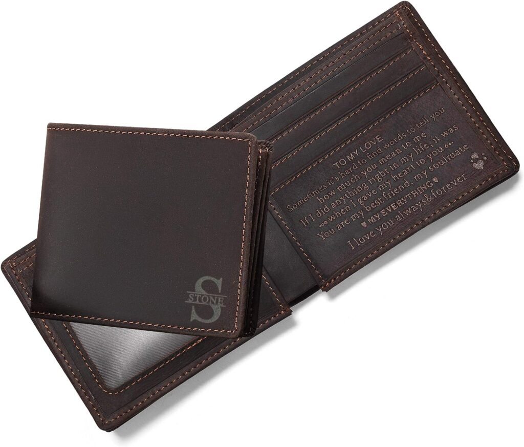 Engraved wallet Valentine's Day Gifts for him